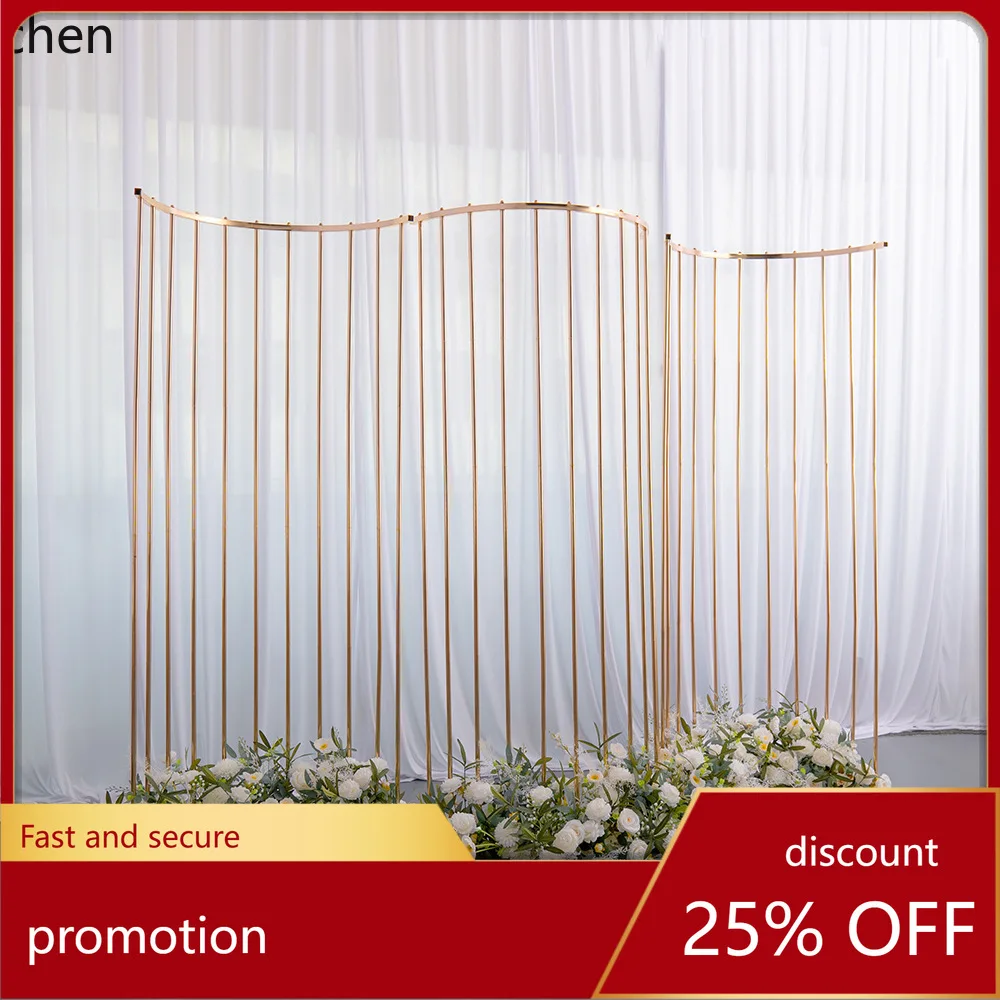 

YFY Wedding Arch Electroplated Metal Background Stand Flower Wall Decoration Flower Stand Export Small Size