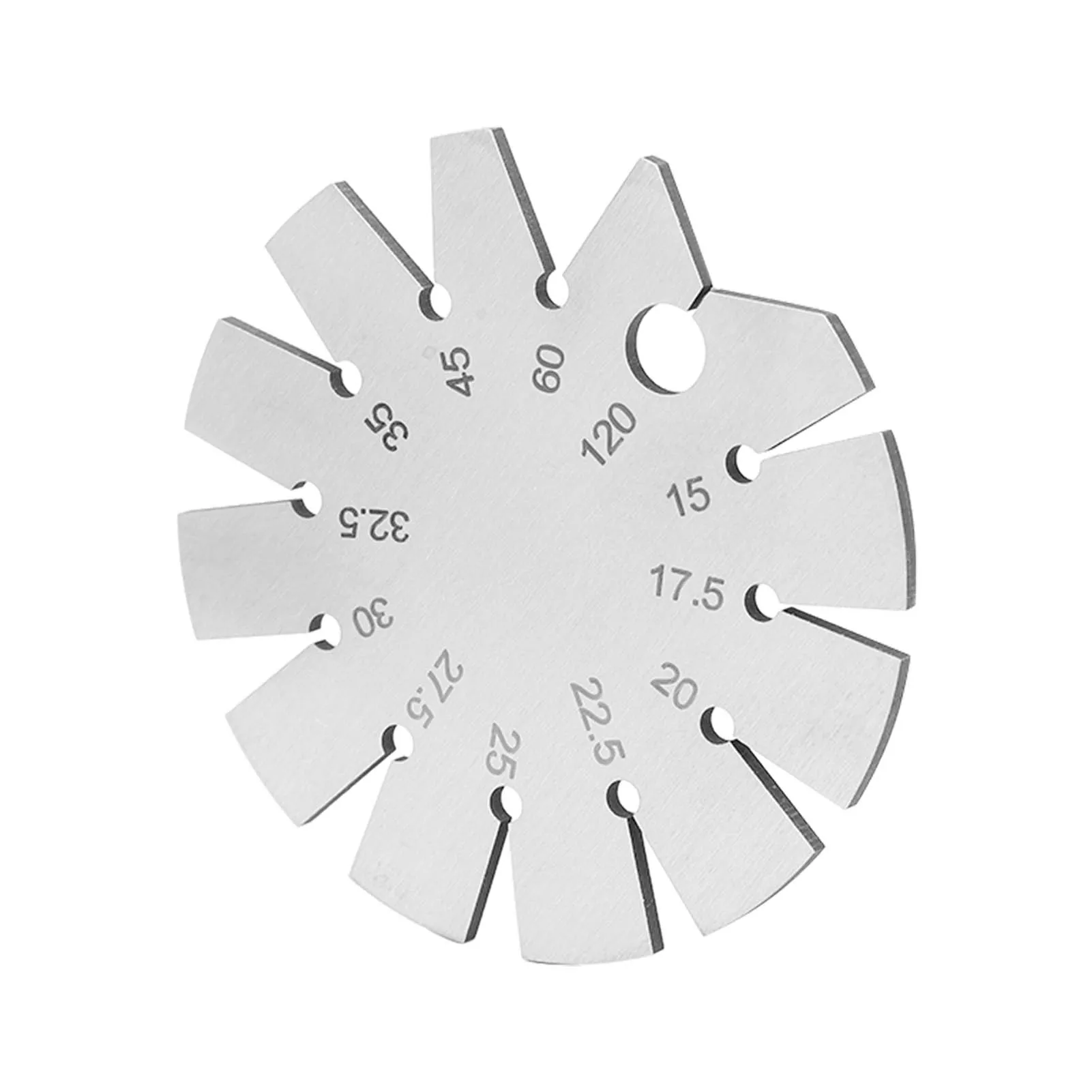 Bevel Angle Gauge Stainless Steel Oblique Edges Protractor For Knife Blade Measuring 15‑120 Degree