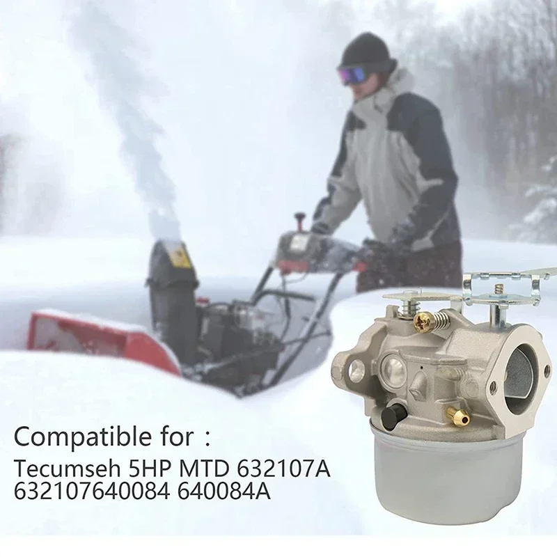 Imagem -06 - Carburador Carb para Tecumseh 5hp Mtd 632107 640084 Toro 521 Snow Blower Hssk50 Hs50 Lh195sa 80b6 640084b