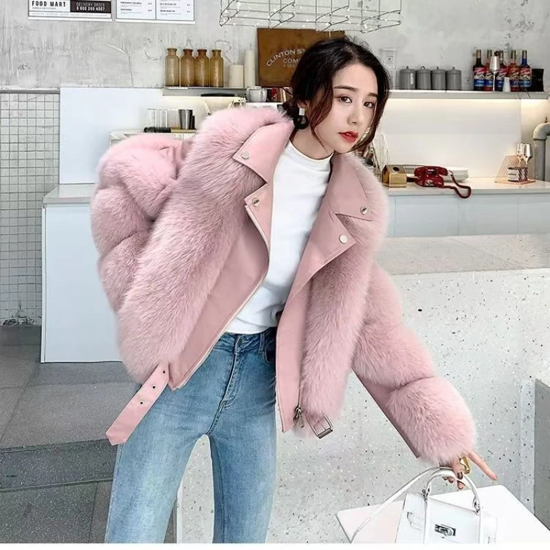 New Winter 2026 All-in-one Plush Fur Jacket Women Slimming Blazer Collar Casual Tailored Collar Short-Length Simple Coat Trend