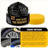 Tire Shine & Plastic Repair Paste - Removes Scratches/Oxid, Restores Shine for Tires/Trim with UV Protect, 5-Min Fix 2