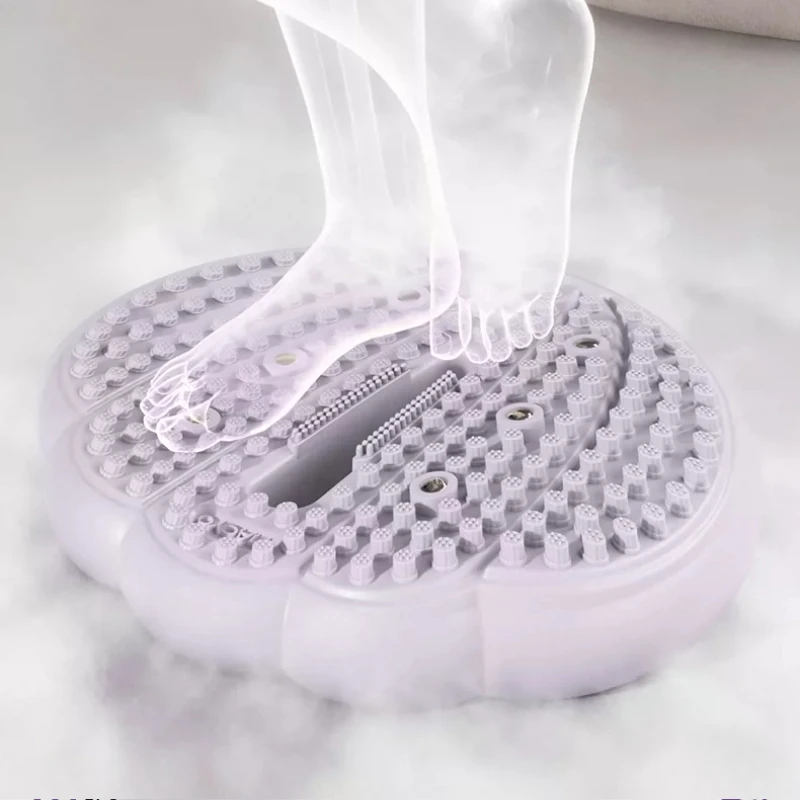 Inflatable Silicone Acupressure Foot Massager Anti-Slip Magnet Stones Stepper Pad for Pressure Points Slimming Fitness Equipment