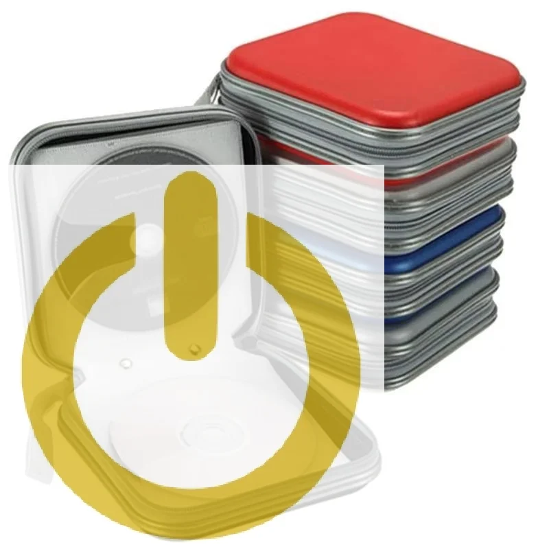 1Pcs CD Sleeve Bag Album Box Cases With Zipper Portable 40 Disc CD DVD Wallet Storage Organizer Case Holder CD Storage Cover