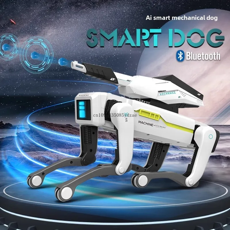 Simulation intelligent machine dog voice conversation high-tech artificial mobile phone remote control programming electric toy