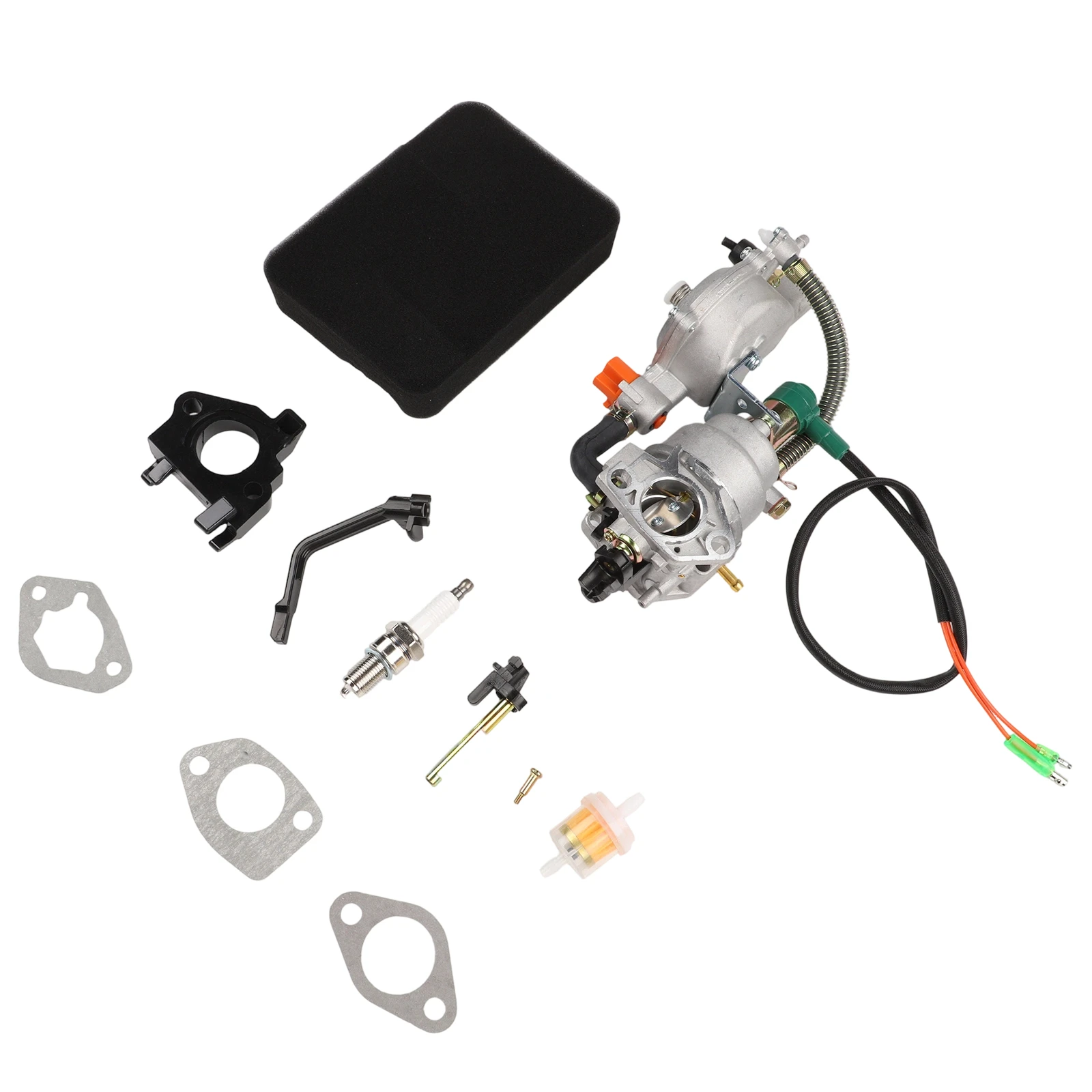 Kit Carburetor Spacers Fuel Generator Insulator for lpg Conversion Spark 4.5-5.5KW Filter Choke Rod Kit Carburetor
