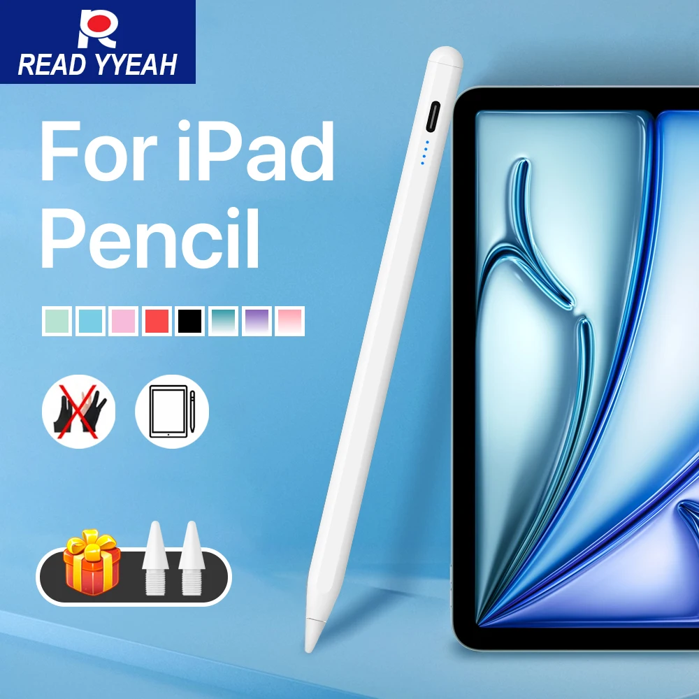 New Pencil for Apple iPad With Palm Rejection Stylus Pen for iPad Air M2 Pro 13 Pro 12.9 10 Gen 7th 8th 9th 10.2 for iPad Pencil