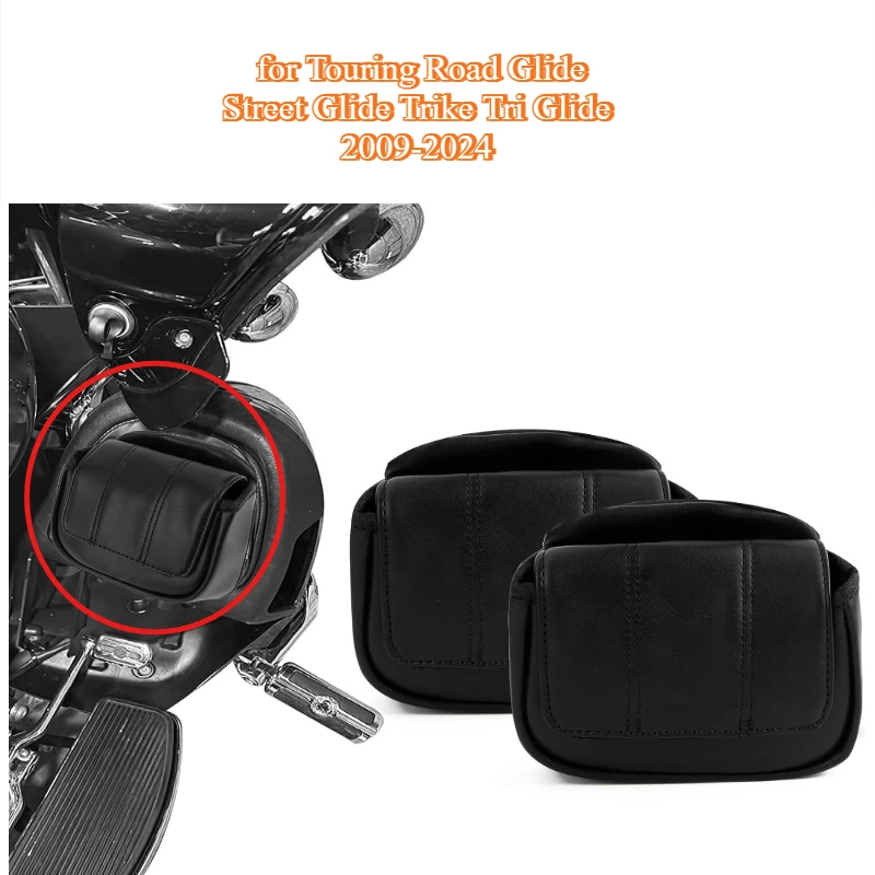 

Fairing Panels Storage Pouches 1 Pair of Fairing Lower Door Pocket for Touring Road Glide Street Glide Trike Tri Glide 2009-2024