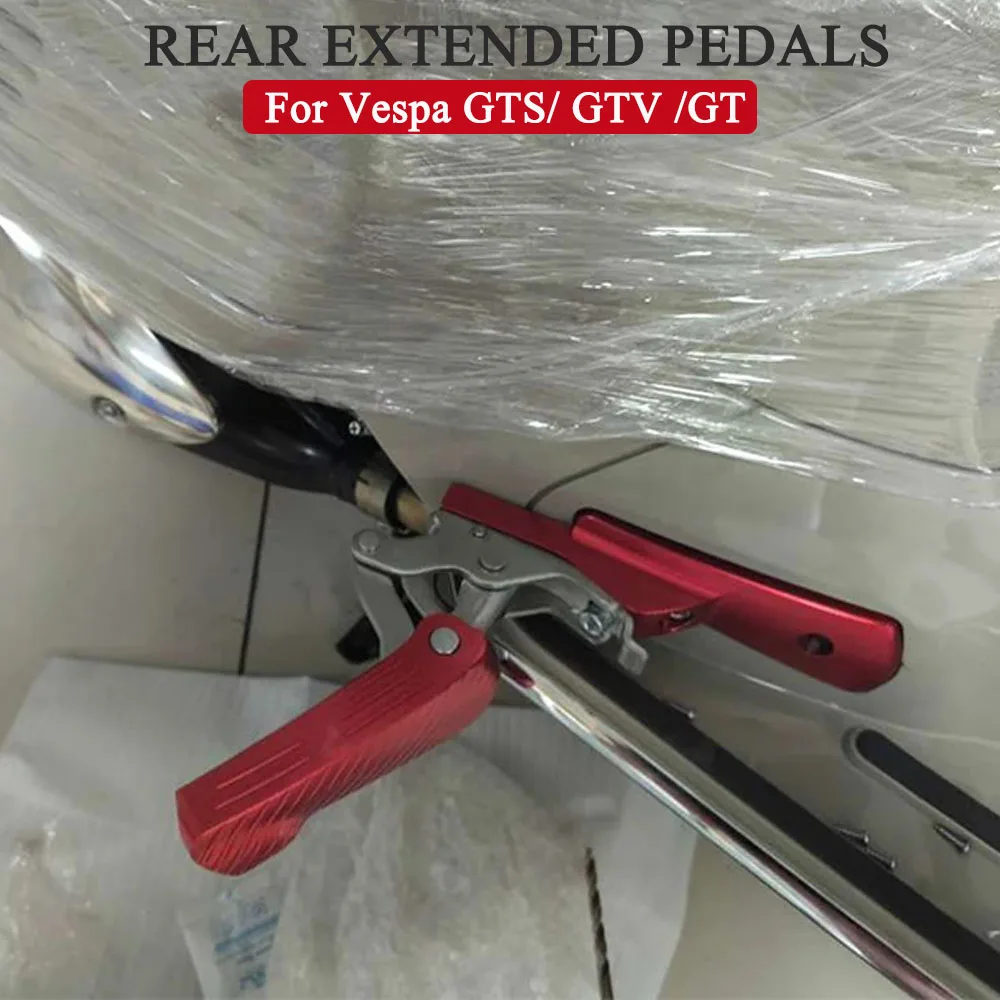 

For VESPA GTS300 GTS250 GT60 GT GTS GTV 125 200 250 300 300 60 Motorcycle Accessories Footrests Foot Rests Pegs Rear Pedal New