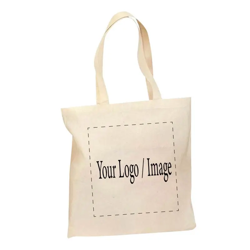 

(12pcs/Pack) Personalized Custom Logo Cotton Tote Bags for Wedding& Birthday Party&Business