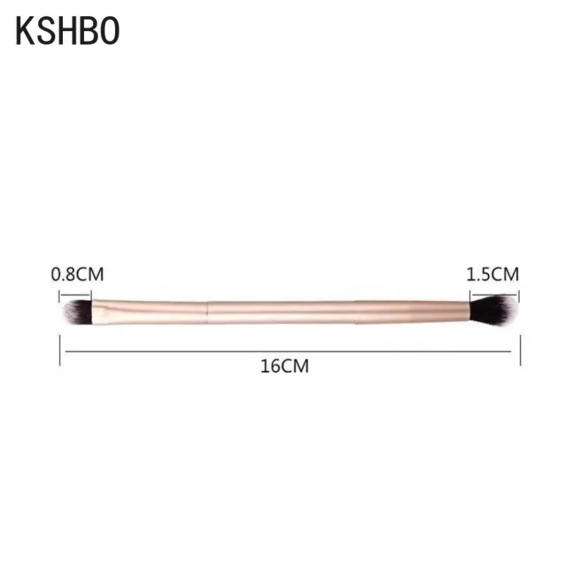 KSHBO 1/2 pz Multifunzionale Doppio Attacco Ombretto Ombretto Ombretto Trucco Pennello Cosmetico Strumenti Trucco Pennello di Bellezza