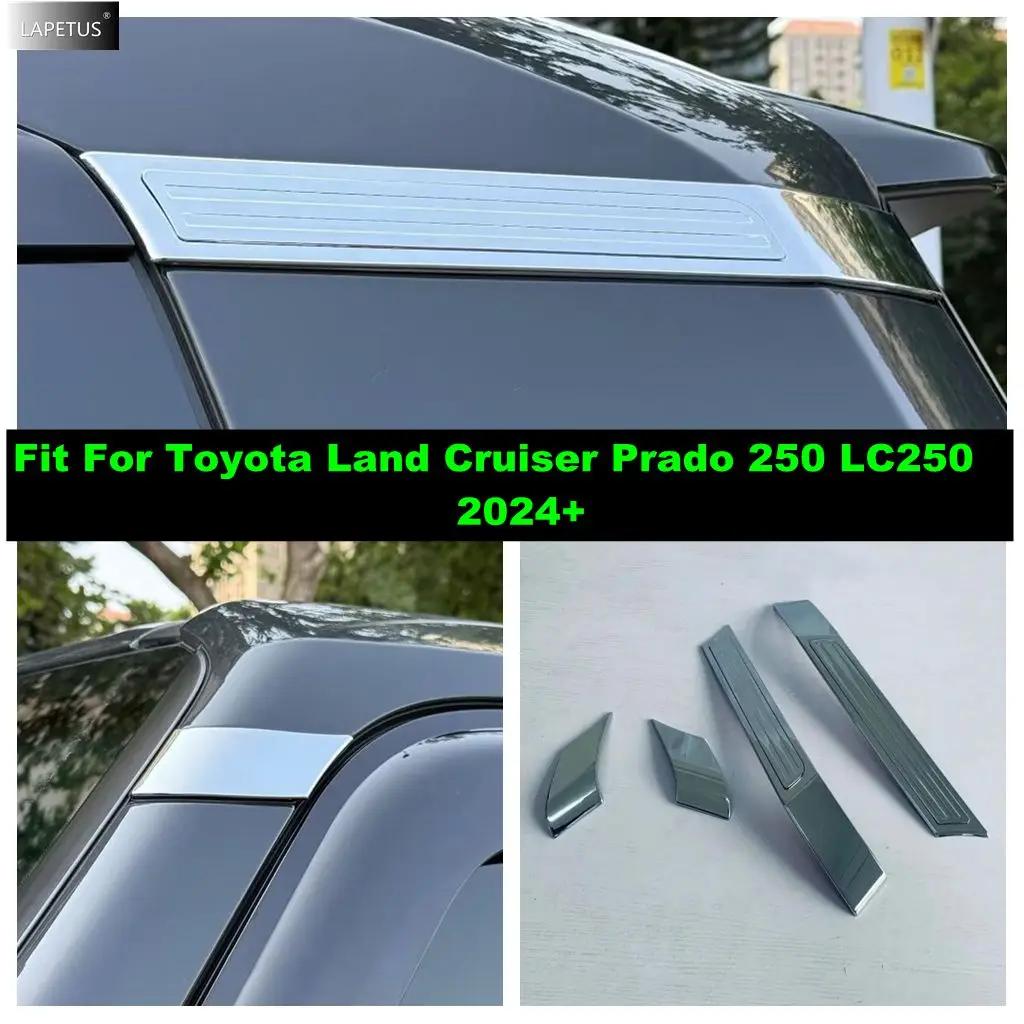 

Chrome Car A C Pillar Window Posts Panel Sequins Cover Trim ABS Accessories For Toyota Land Cruiser Prado 250 LC250 2024 2025