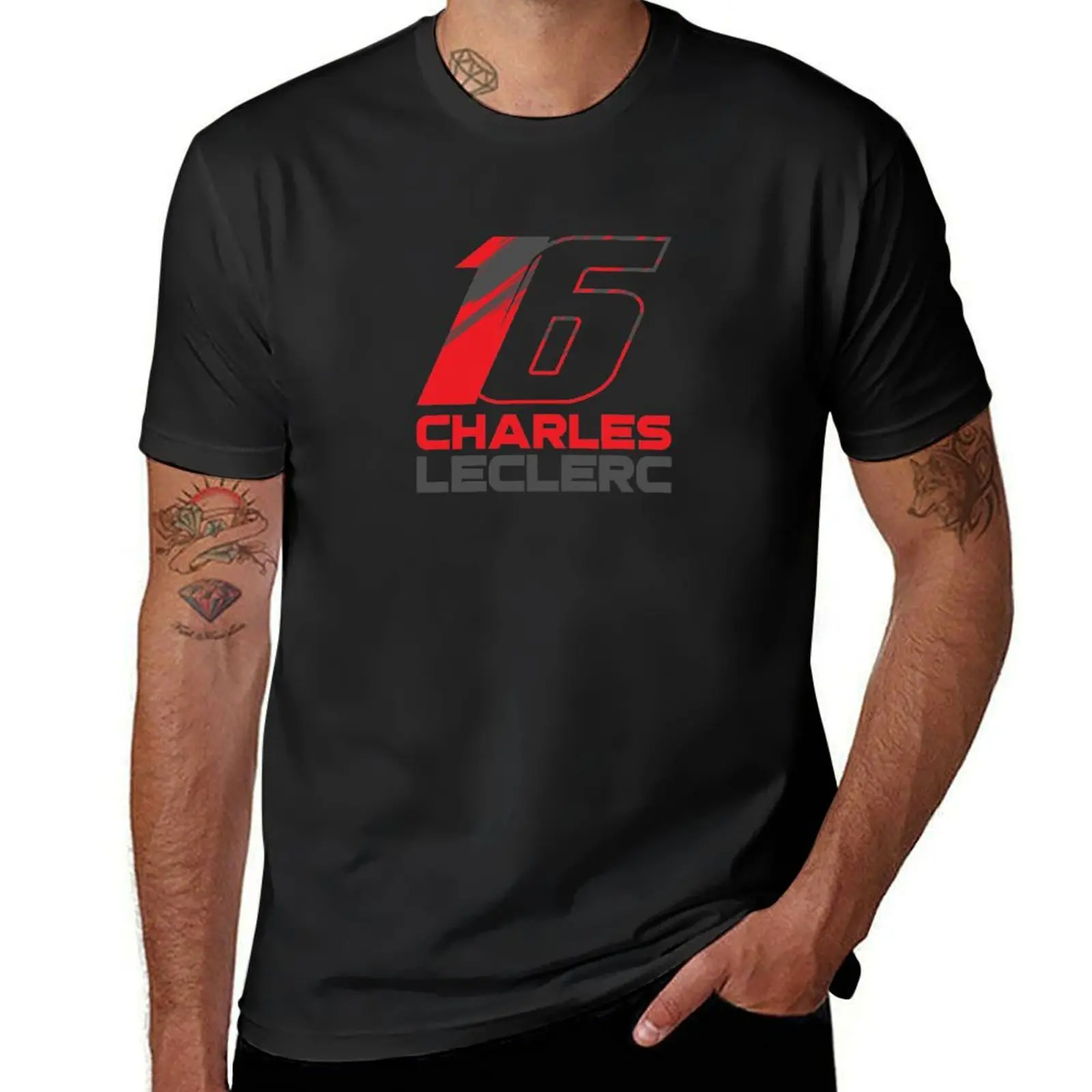 

Charles Leclerc 16 v3 T-Shirt blanks kawaii clothes sweat t shirt for men