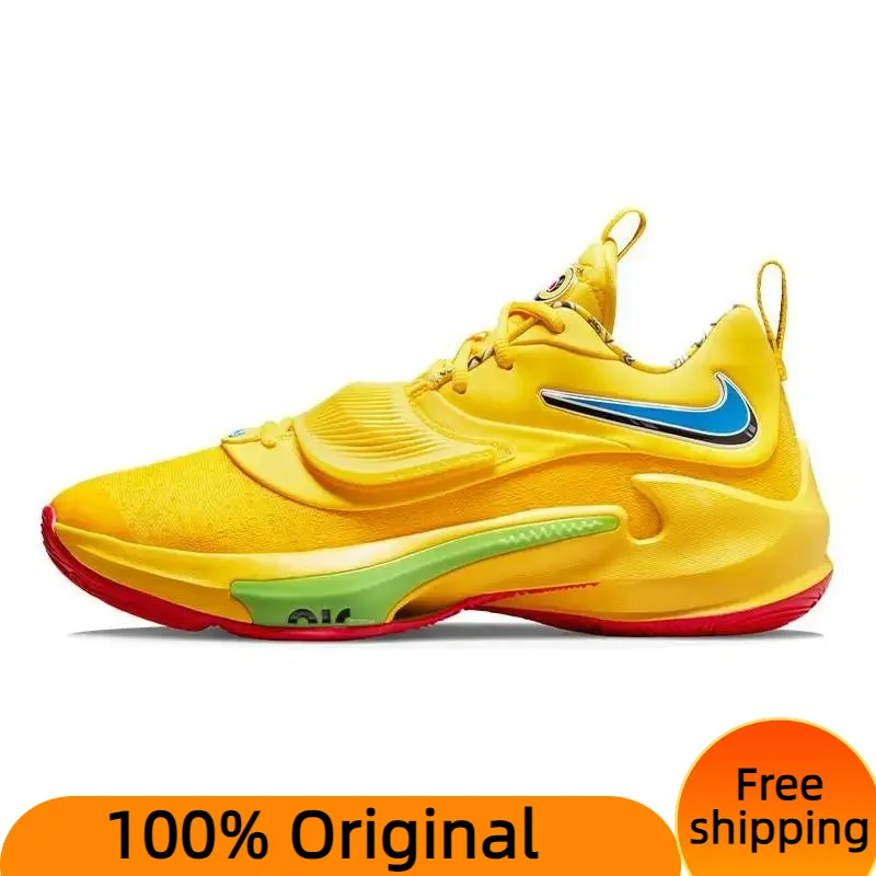 Nike Zoom Freak 3 NRG Uno Yellow Sneakers shoes DC9363-700 With Original Box