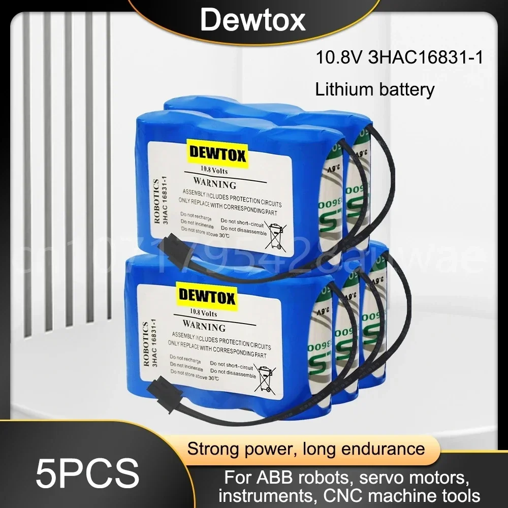 5PCS 10.8V 16.5AH SMB CNC PLC Servo Motor CPU Battery 3HAC16831-1 LS33600 High Capacity Lithium Battery