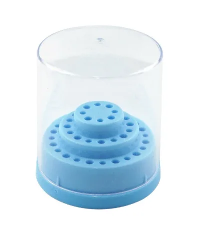 1PC Simple 48 Holes Professional Nail Art Drill Bit Holder Exhibition Stand Displayer Manicure Tool Acrylic Cover Box