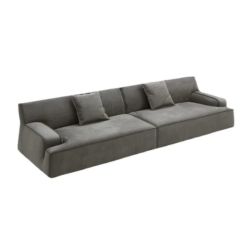 صف مستقيم أربعة أشخاص غرفة المعيشة المنزلية شقة صغيرة أريكة قماش #1