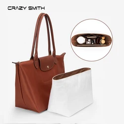WUTA Dupont Paper Bag Organizer For Longchamp S/M/L Ultra Light Tote Bag Purse Insert Handbag Liner Storage Inner Bag Shaper