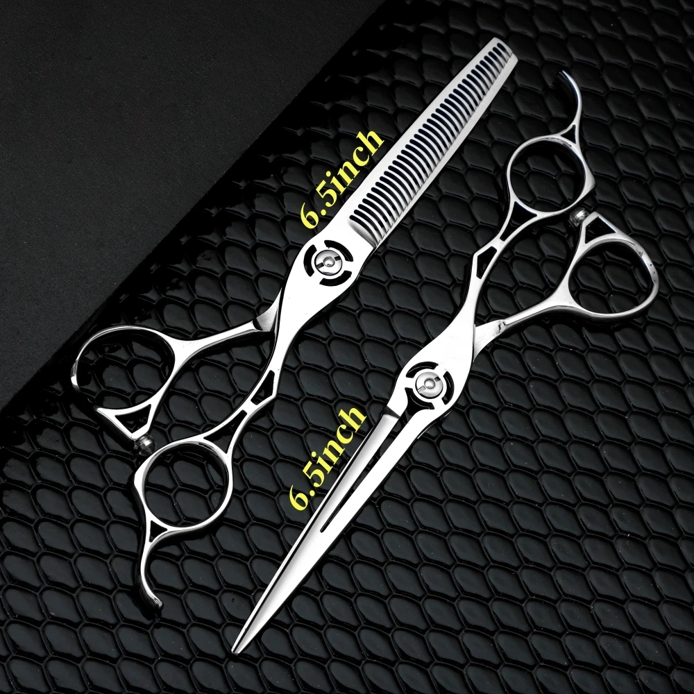 Professional Hair Salon Scissors Barber Shop Supplies Thin hair scissors with reverse teeth 440C 5.5-6-6.5-7inch