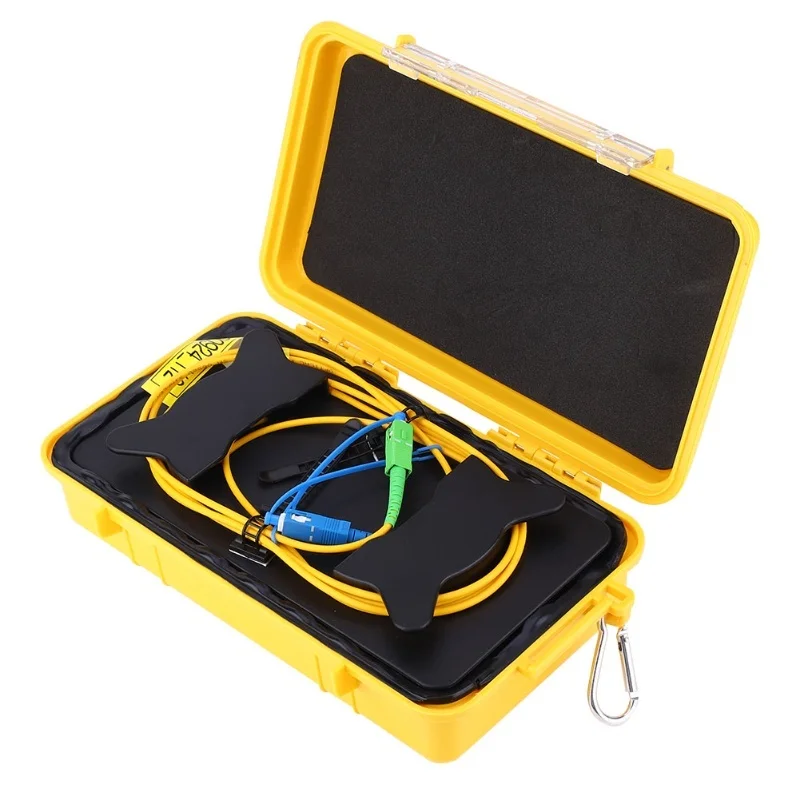 OTDR Launch Cable Box Sc UPC-Sc APC SM 2km Dead Zone Eliminator Optical Fiber Ring