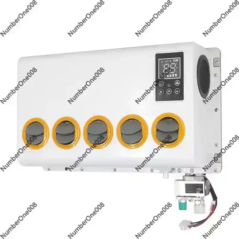12V 24V Electric AC for Trucks Excavators, Integrated Air Conditioner for Bus Harvester Agricultural Vehicle