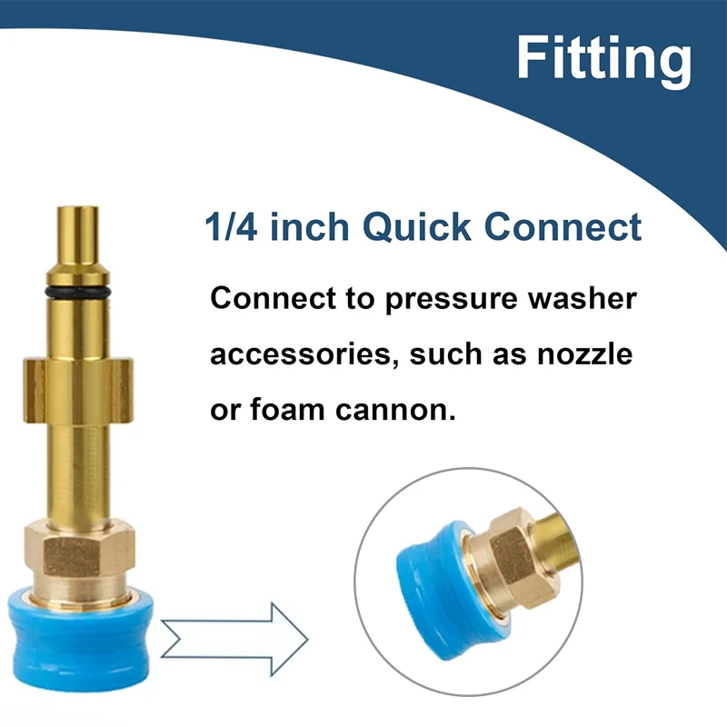 Pressure Washer Male Adapter 1/4\