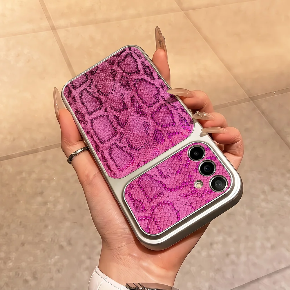 Large Window Snake Print Phone Case For Samsung A57 5G A56 A55 A54 A53 A37 A36 A35 A34 A27 5G A26 A25 A17 A16 A07 A06 Case Cover view 5