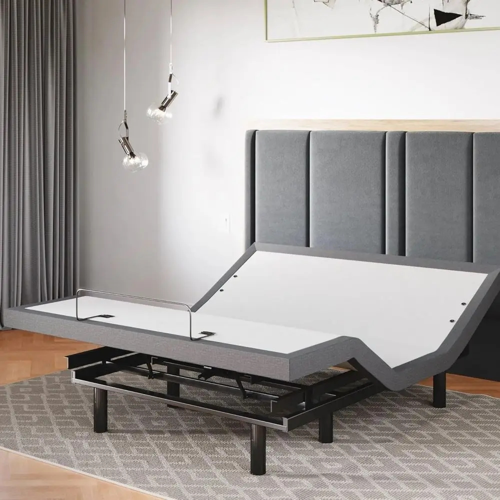 

Queen Size Smart Adjustable Bed Base with Massage, Underbed Lights, USB Ports, Memory Settings, and Zero Gravity Feature