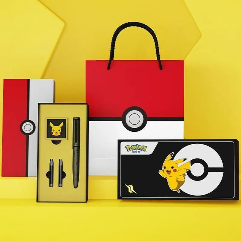 2026年在庫あり-ポケモンクラシック万年筆ギフトボックスセット-教育用インクペン-子供用文房具-ホリデーフェスティバルファン向けギフト