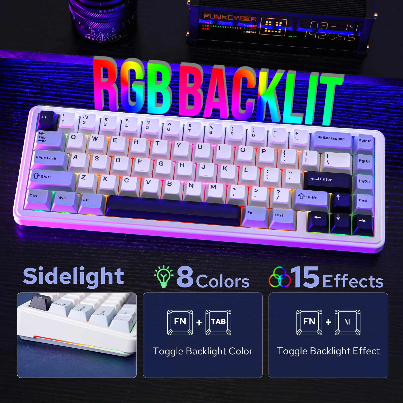 EPOMAKER x AULA F65 メカニカルキーボード 65% ホットスワップ