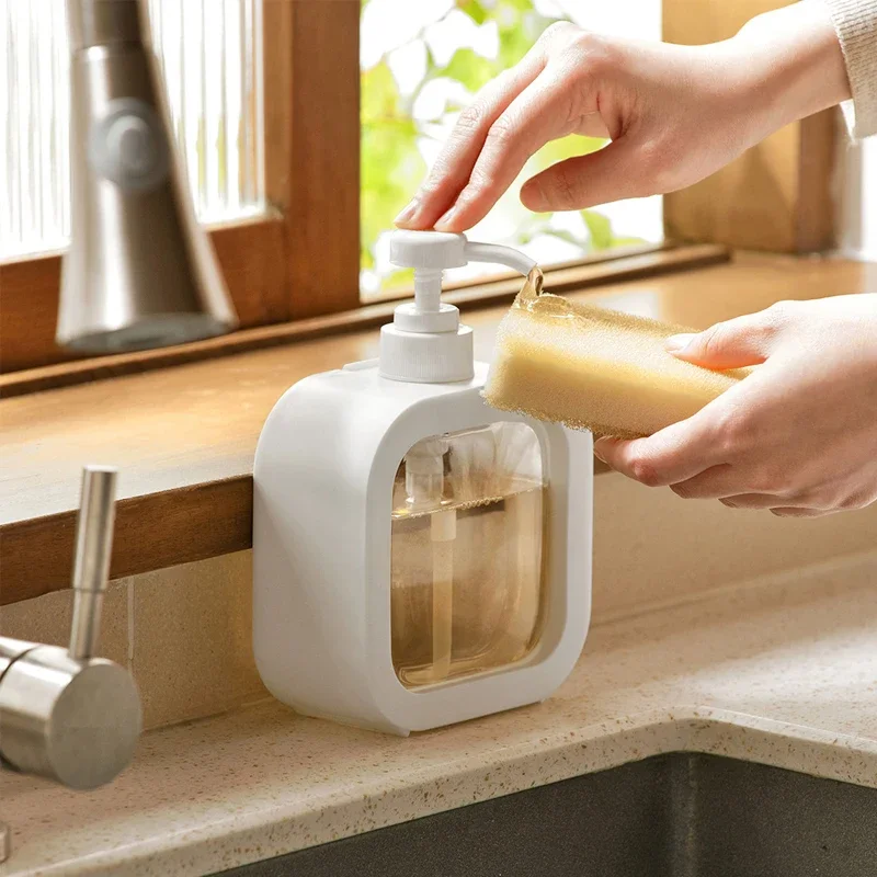 

300/500Ml Kitchen Liquid Soap Dispenser Empty Pump Shampoo Bottle Dish Soap Container Bathroom Shower Gel Laundry Liquid Storage