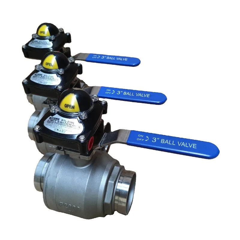 High Pressure Super Duplex Stainless Steel Grooved End Ball Valve with Position Indicator