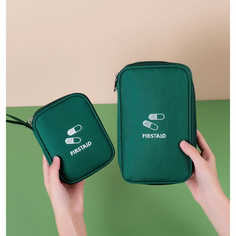 Kit de primeiros socorros mini saco de viagem caixas de comprimidos bolsa de medicina suprimentos portáteis domésticos caminhadas enfermagem oxford pano saco de armazenamento