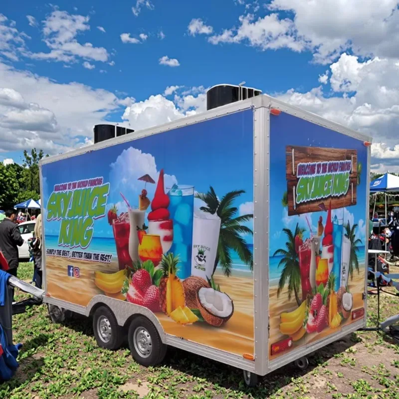 Vintage Kitchen Food Trailer Hotdog & BBQ Cart Pizza & Candy Retro Coffe Truck Restaurant Equipment  Customized