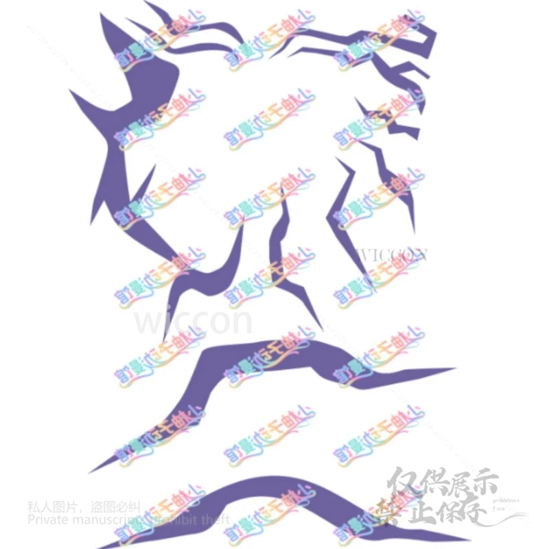 Anime Huntrix Demo N Hunters K-Pop Devil Boys Jinu Rumi Tatoo Prop Tattoo adesivi a strisce per il corpo Costume Cosplay Festa di Halloween