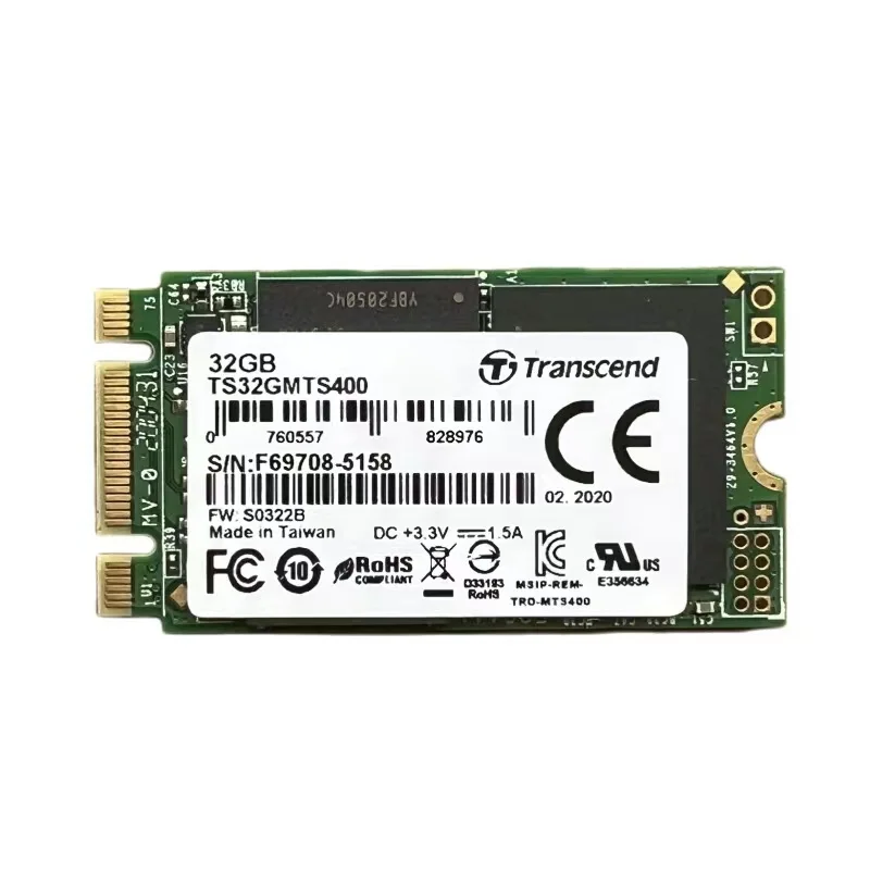 Solid State Drive 32GB 2242 SATA3 Protocol M2 MLC Granular Independent Cache NGFF SSD TS32GMTS400