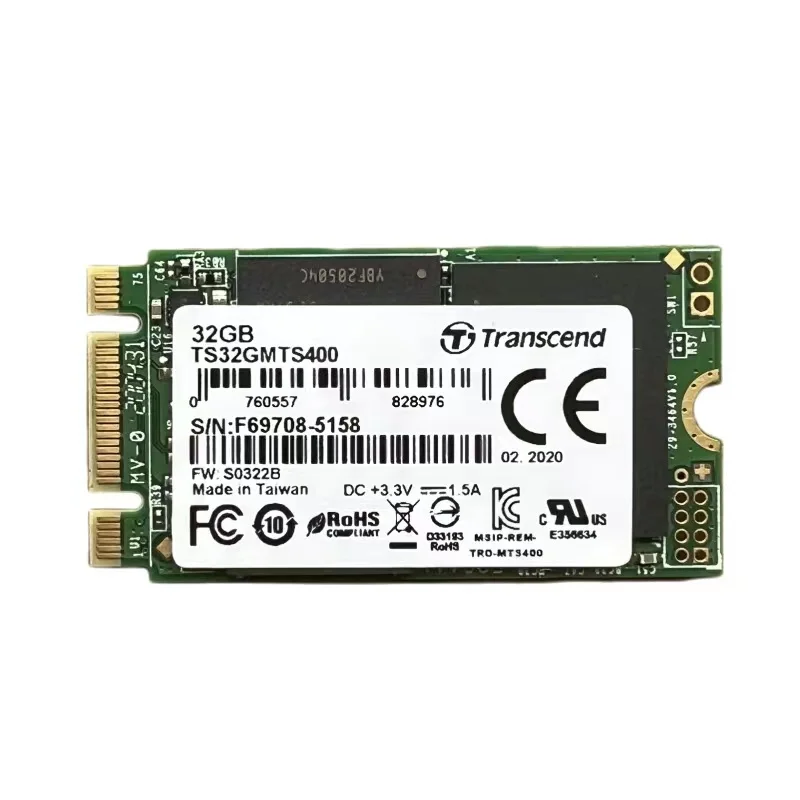 솔리드 스테이트 드라이브, 입상 독립 캐시 NGFF SSD, 32GB 2242 SATA3 프로토콜, M2 MLC, TS32GMTS400