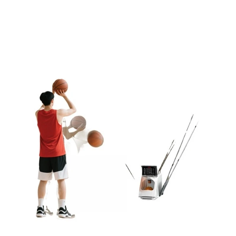Basketball service machine, shooting trainer, automatic pick-up-free portable intelligent ball return device, auxiliary
