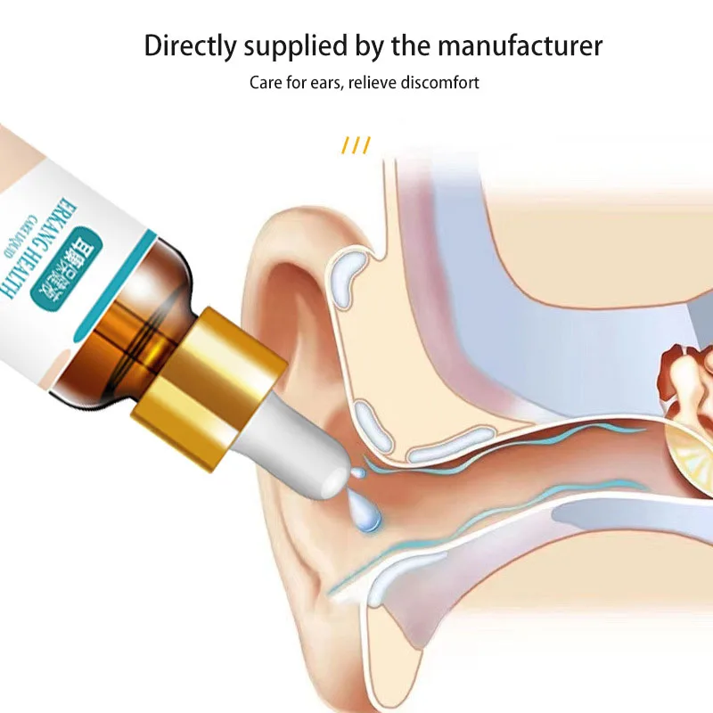Erkang Gezondheidsoplossing, Zoemend Oor, Jeuk, Oorongemak, Uitwendige Oordruppels