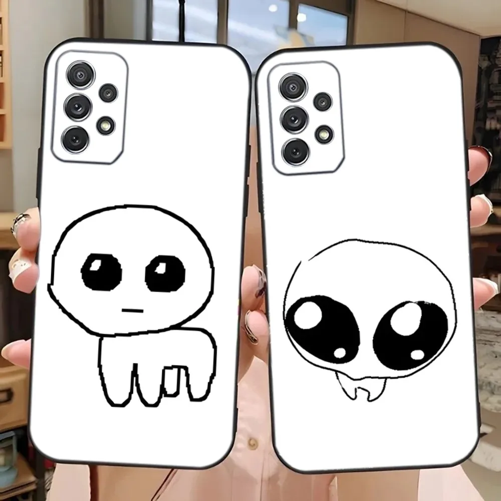 Милый чехол Yippee для телефона Samsung Galaxy A13,A21s,A22,A31,A32,A52,A53,A71,A80,A91, мягкий черный чехол для телефона