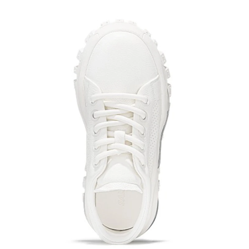 

Europe/American Thick Soled Casual Shoes for Men's Womens Genuine Leather Breathable Comfortable and Cushioned Soles Bread Shoes