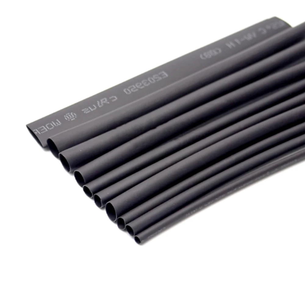 1Meter 2:1 Black Heat Shrink Tube Transparent Shrinkable Tubing 1mm 2mm 3mm 4mm 5mm 6mm 8mm 10mm Cable Sleeve Wrap Wire