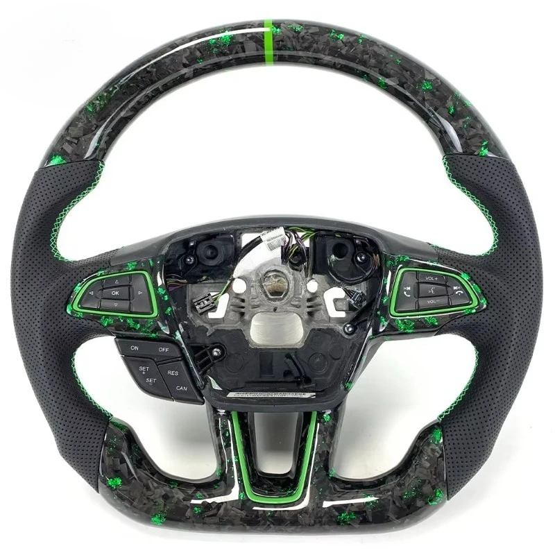 Custom Forged Carbon Fiber Steering Wheel for MK3 2015 2016 2017 MK4 ST RS Car Steering Wheel
