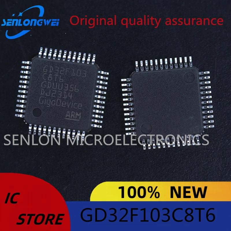 Nuovo chip microcontrollore patch GD32F103C8T6 LQFP-48 32Bit originale