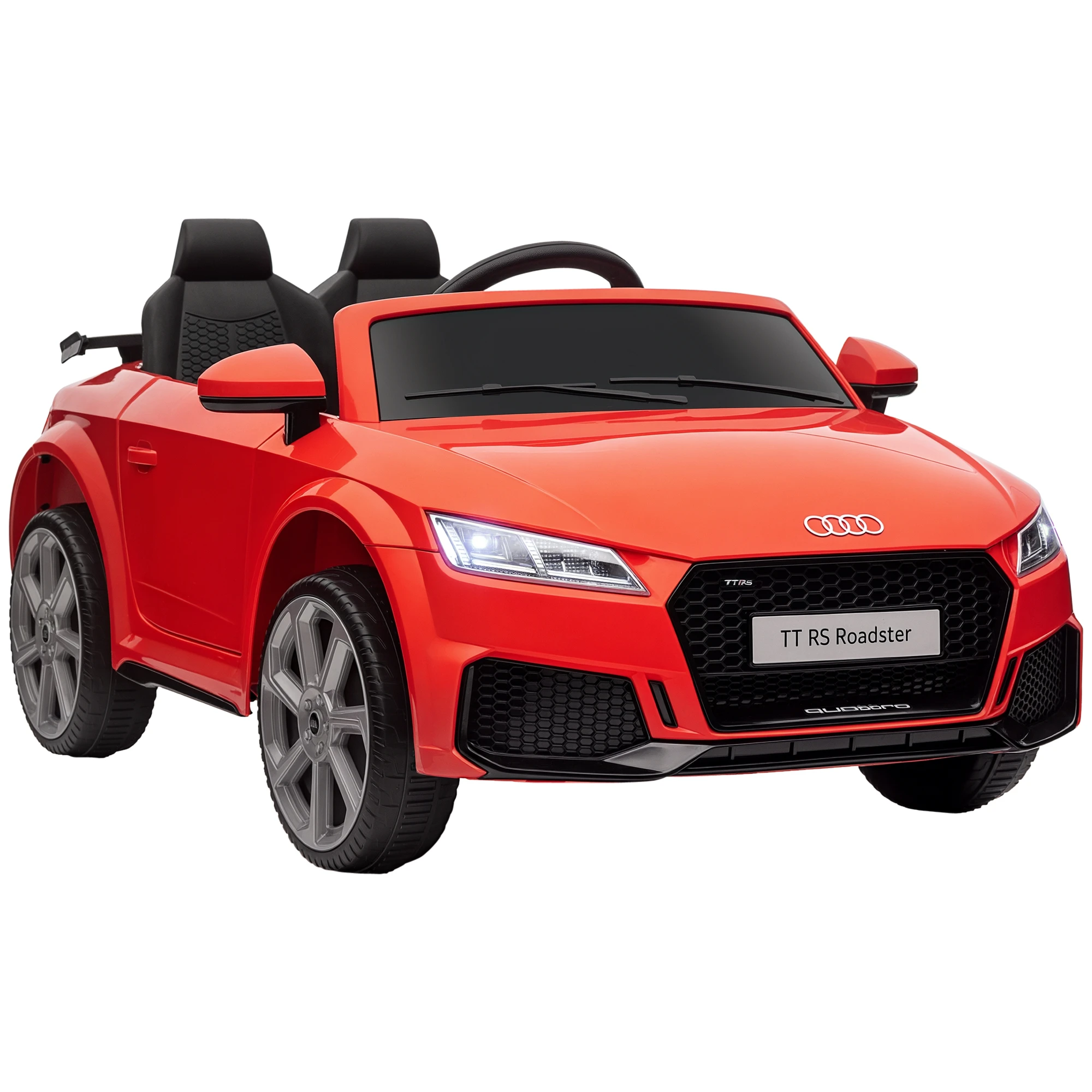 

Лицензированный электромобиль Audi 6V с пультом управления, музыкой, USB и MP3 для детей 37-60 месяцев, до 25 кг, красный