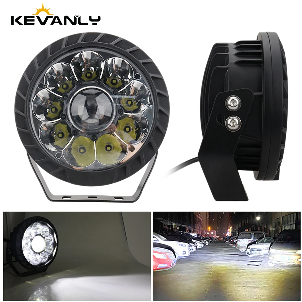 

KEVANLY 5/7inch 50W Car Headlight Daily running light LED Spotlight WORK LAMP FOR Pickup jeep cross-country SUV Headlamps 6000K