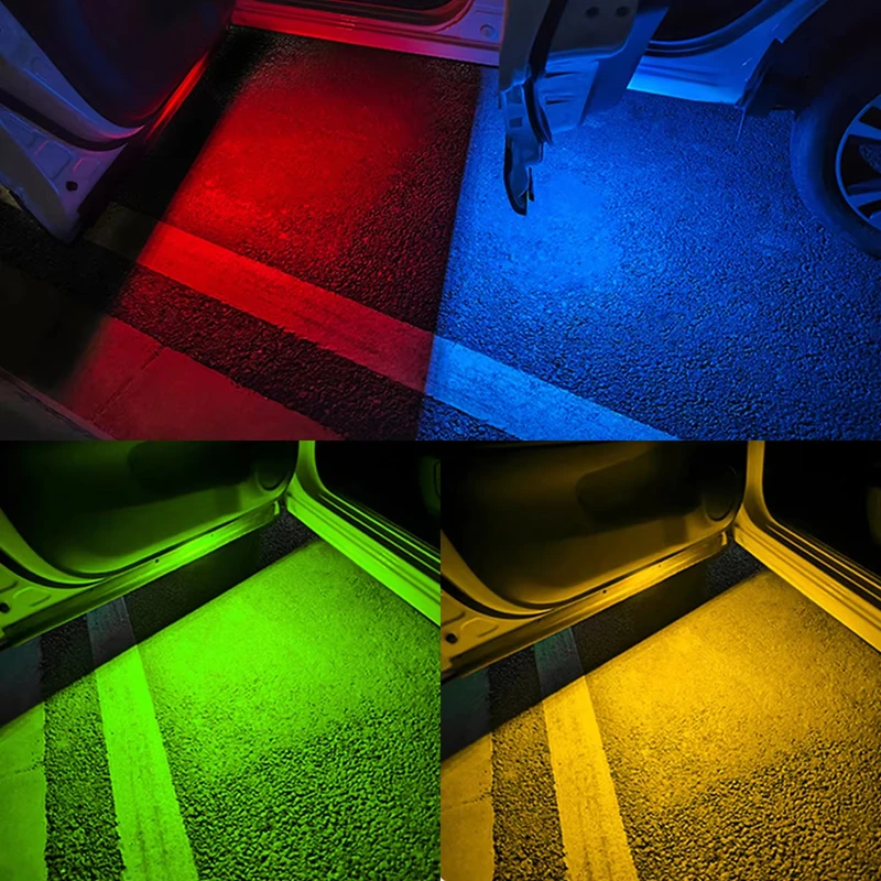 Multifunctional LED Welcome Lights Anti-Collision Strobe Lights Door Warning Lights Ambient Light Multi-Color Ground Projection