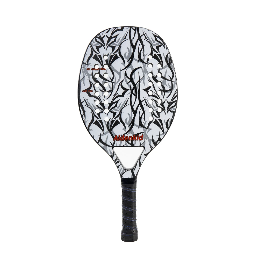 New Beach Tennis Racket Full Carbon Fiber Line Rude Surface For Adult Professional Train High Quality Send Gift