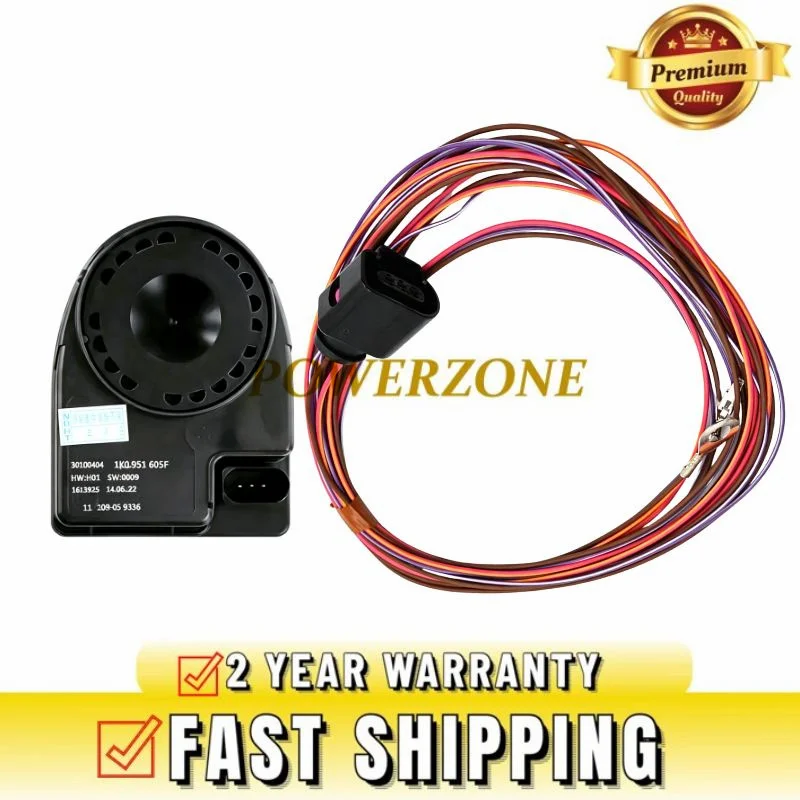 1K0951605F 1K0951605C High Performance For VW Golf GTI Jetta A3 A4 A5 A6 Q5 Q7 Electronic Alarm-T61C Alarm Siren Speaker NEW