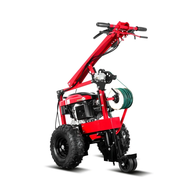 

65Kg precise cable placement robot laying depth 60mm pipe and cable laying plow cable laying machine