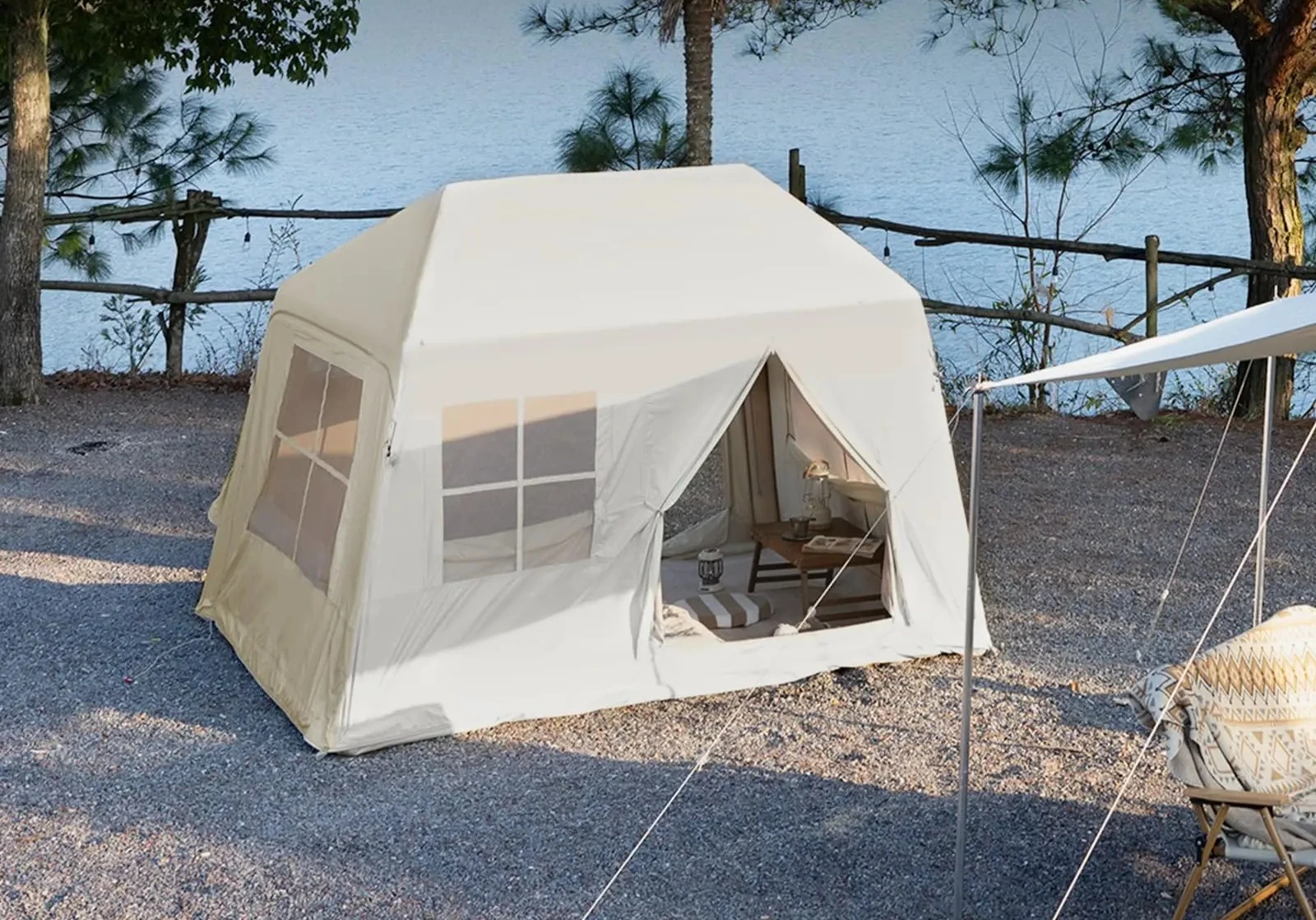 Tents for Camping, Blow Up Tents with Hand Pump,  Easy Setup 4 Season Waterproof
